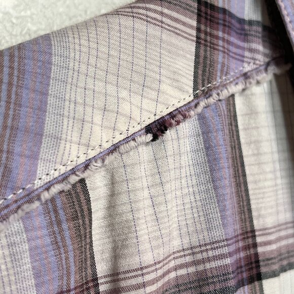 O'Neill Short Sleeve Purple Plaid Shirt Mens Size‎ M - Picture 4 of 15